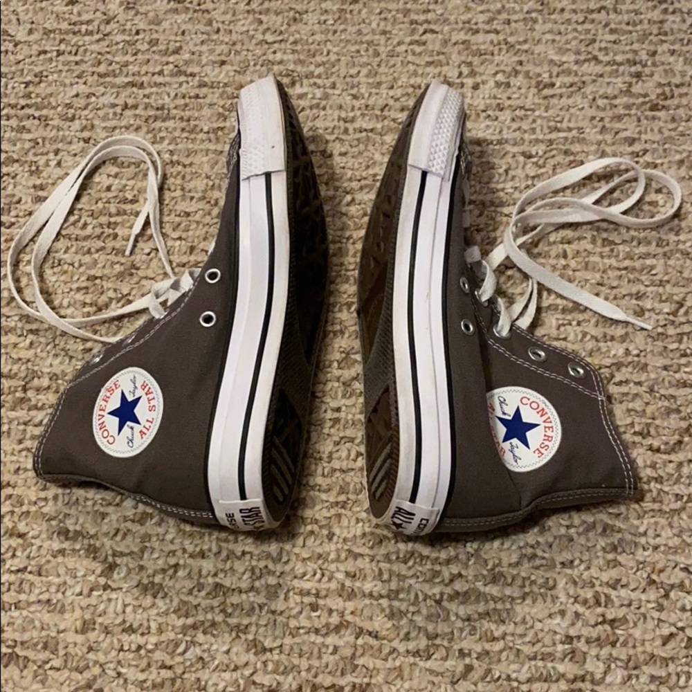 Gray High Top Converse